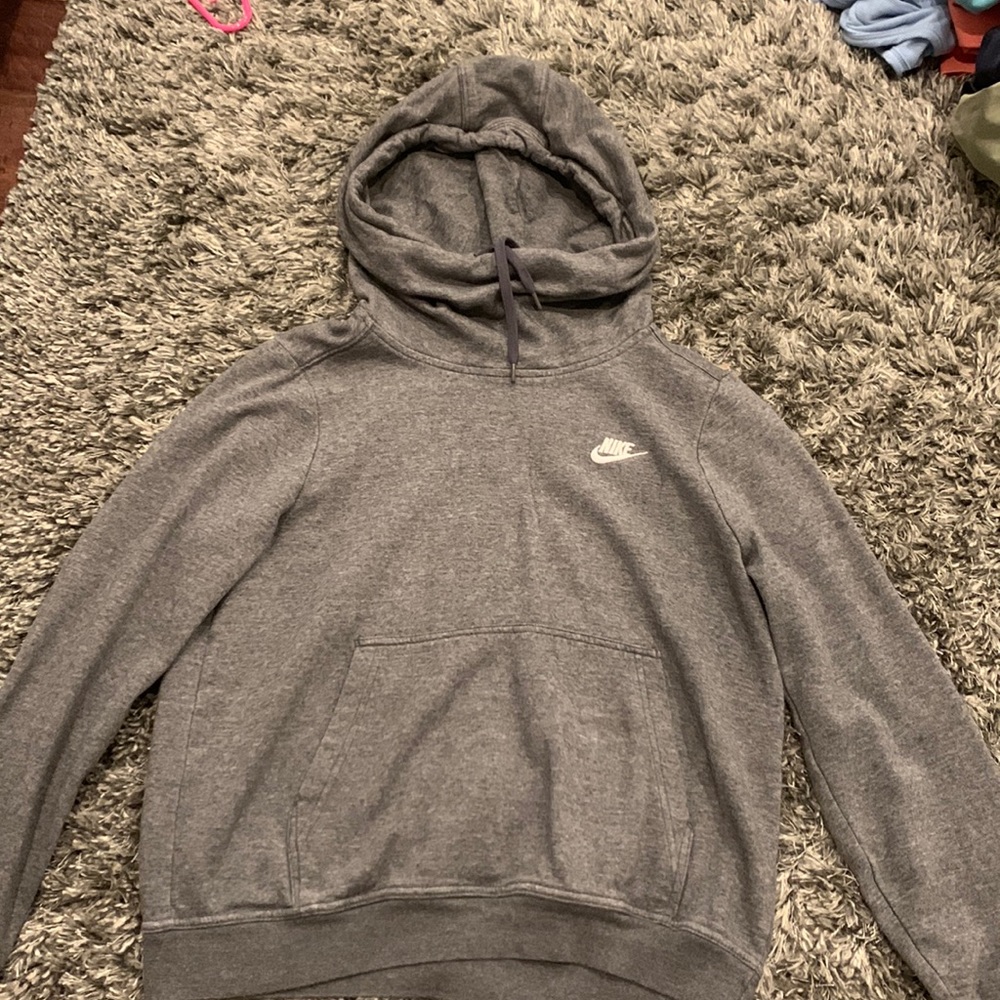 Gray Nike hoodie